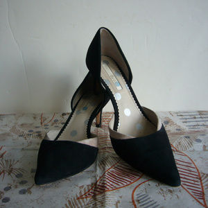 Boden 2 Tone Suede D'orsay Pump Black Beige - 38